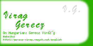 virag gerecz business card